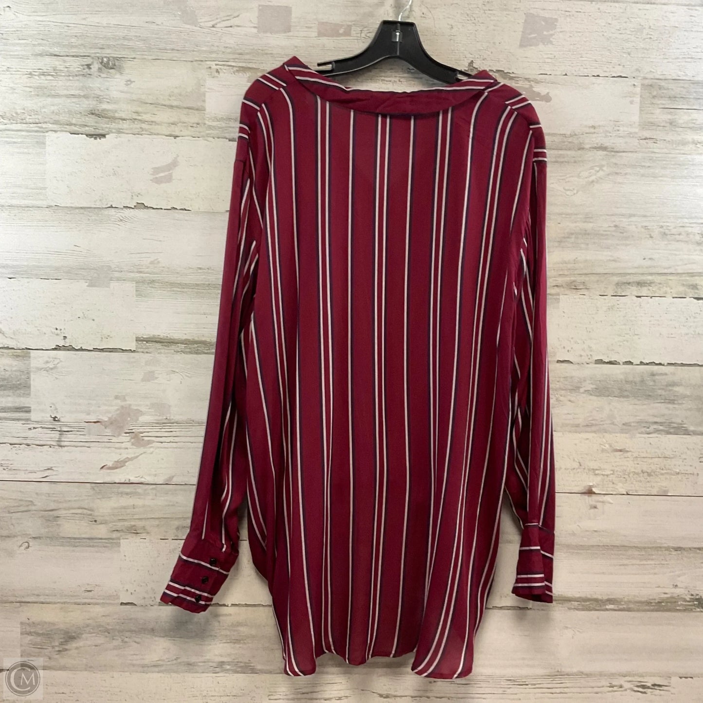 Blouse Long Sleeve By Velvet Heart In Red, Size: L