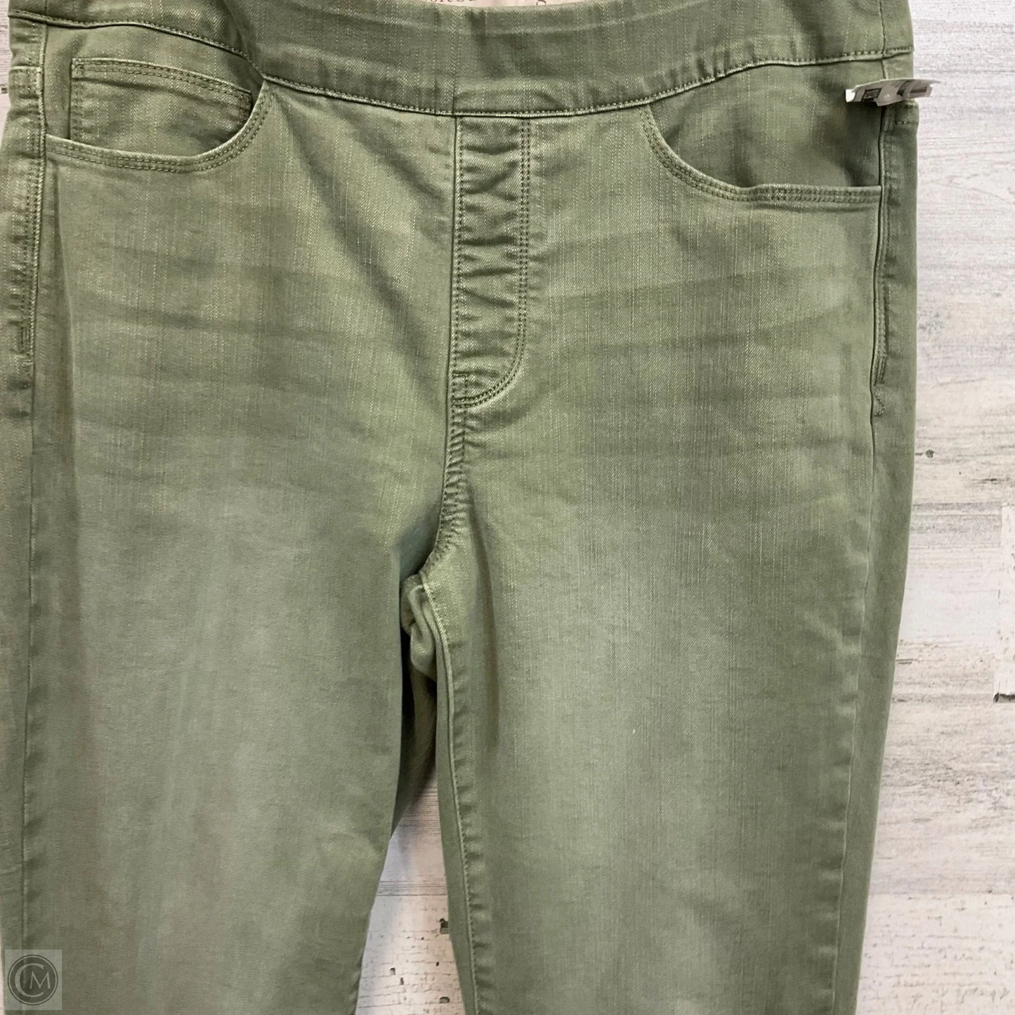 Jeans Straight By Soft Surroundings In Green Denim, Size: S