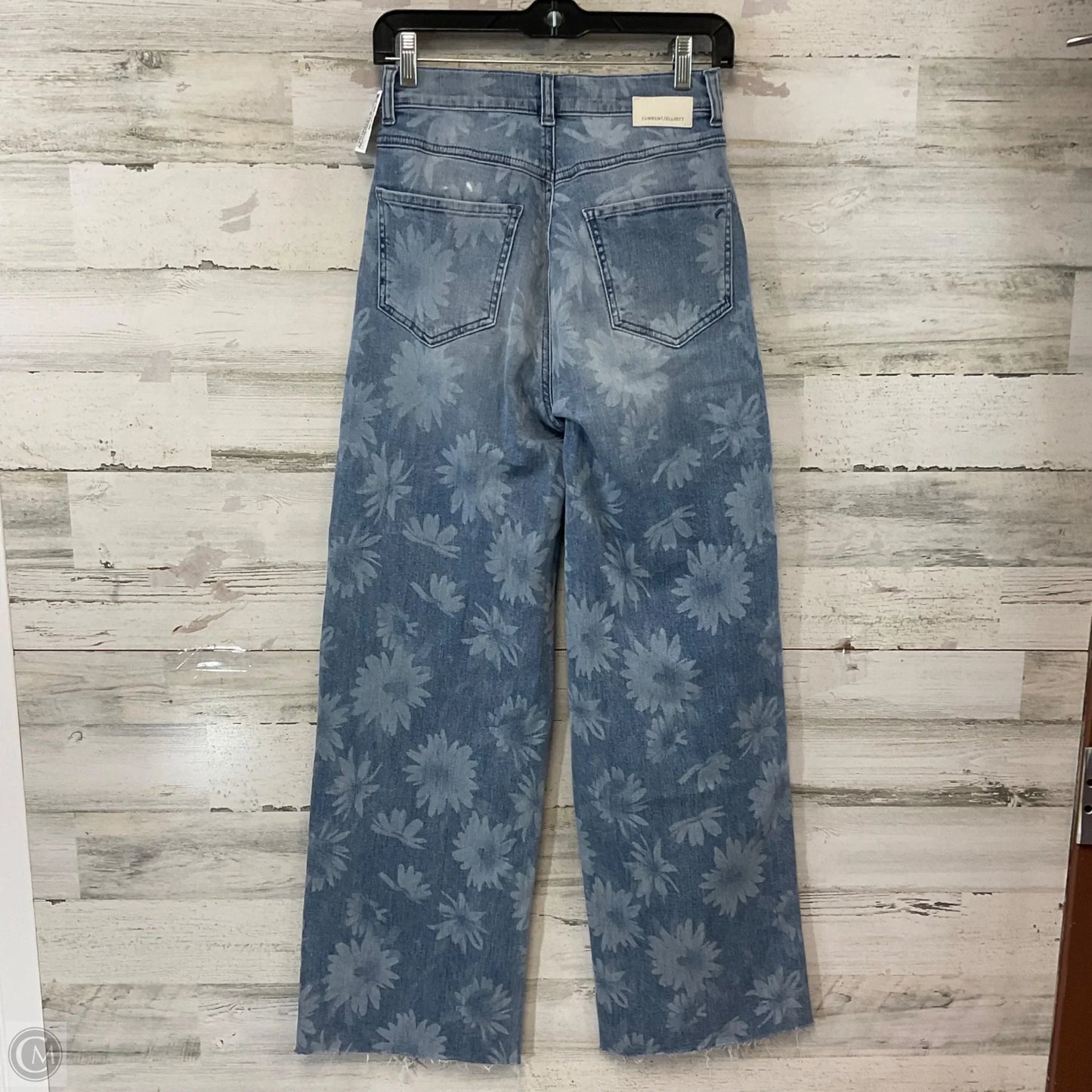 Jeans Wide Leg By Current/elliott In Blue Denim, Size: 2