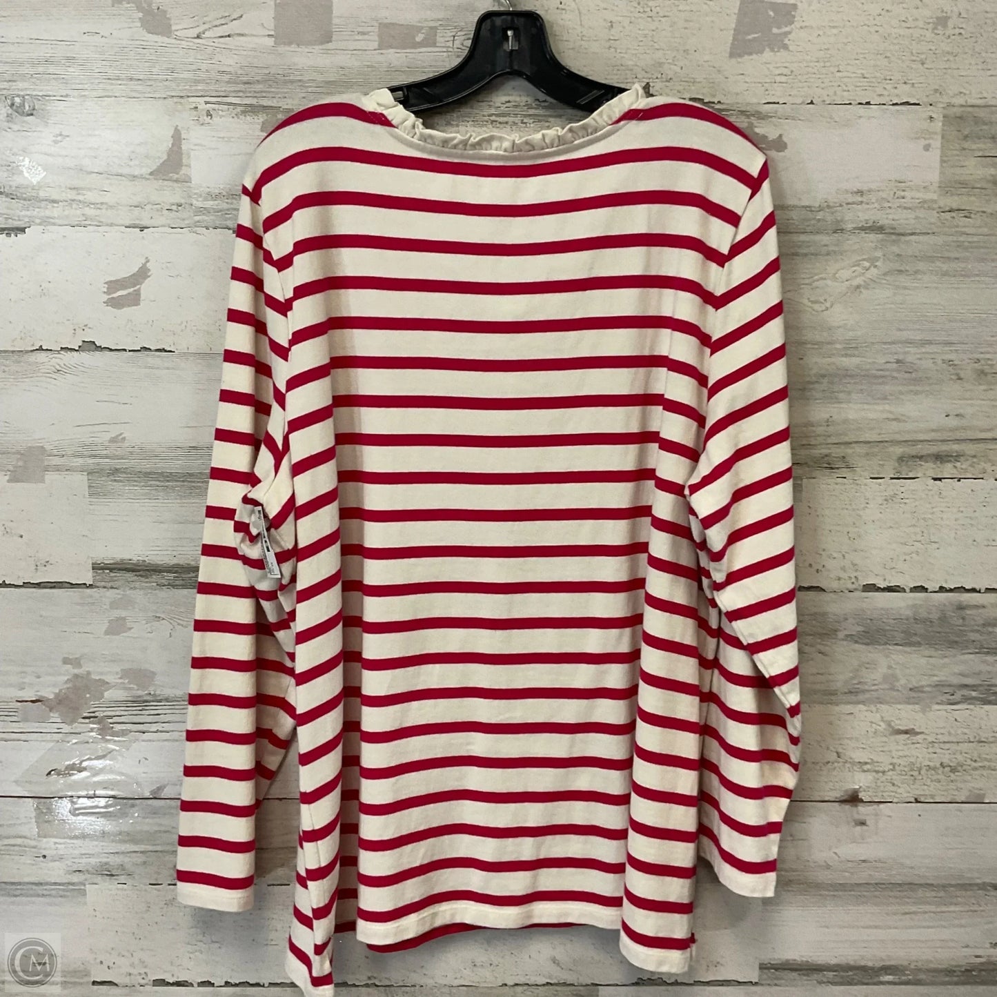 Top Long Sleeve By Talbots In Pink, Size: 2x