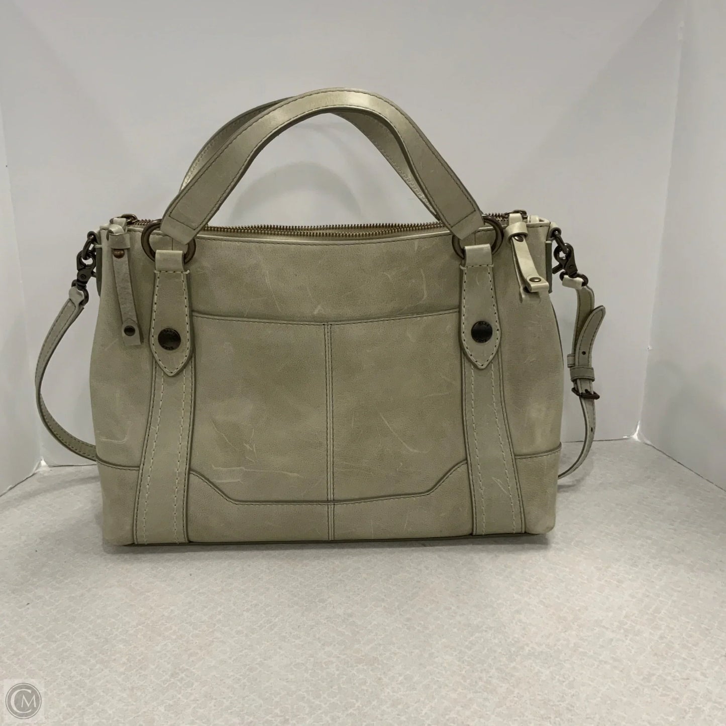 Handbag Leather By Frye, Size: Large