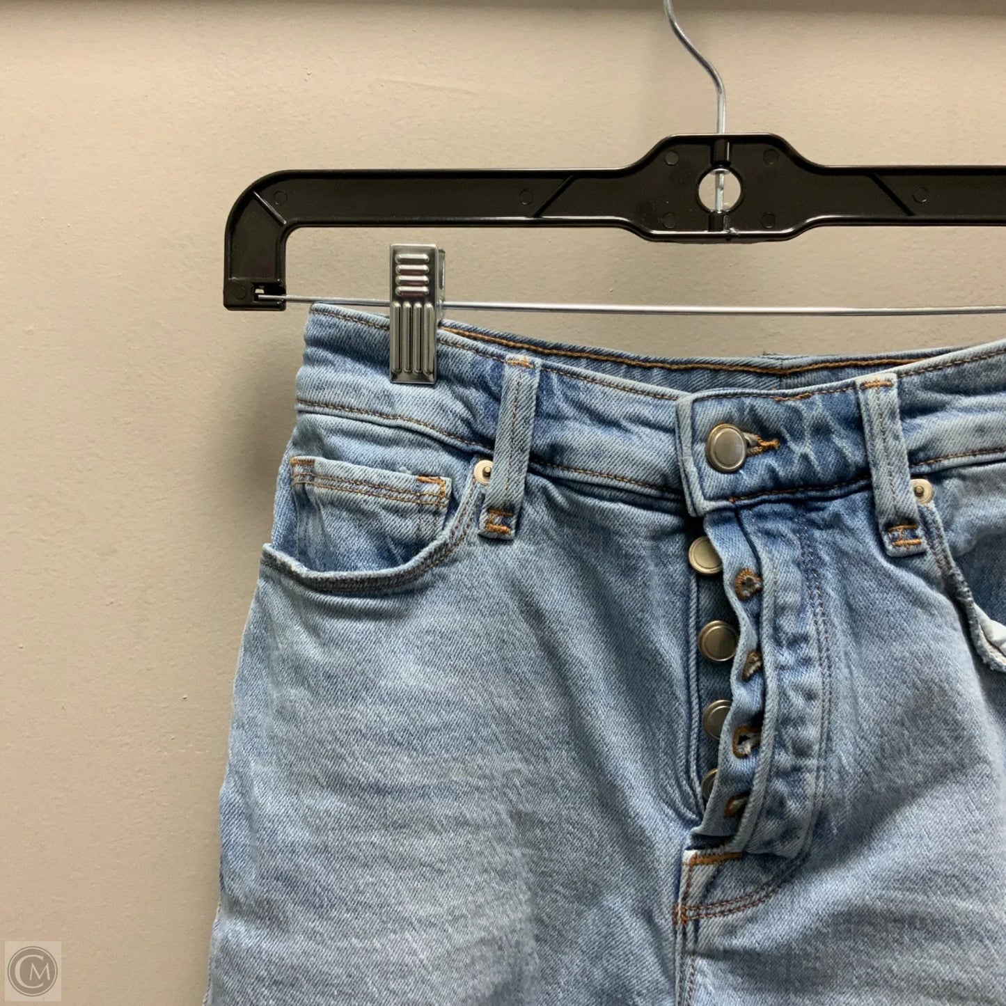 Shorts By Good American In Blue Denim, Size: 0