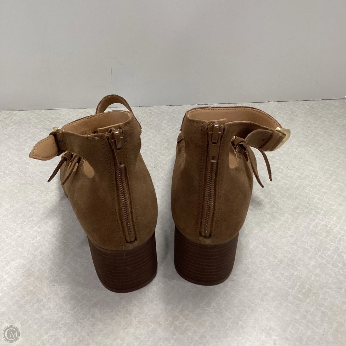 Shoes Heels Block By Crown Vintage In Brown, Size: 9