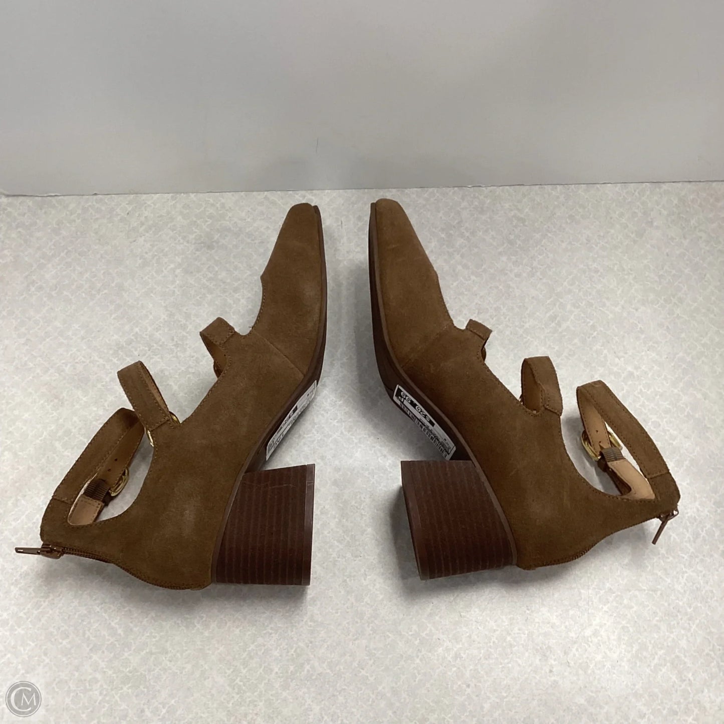 Shoes Heels Block By Crown Vintage In Brown, Size: 9
