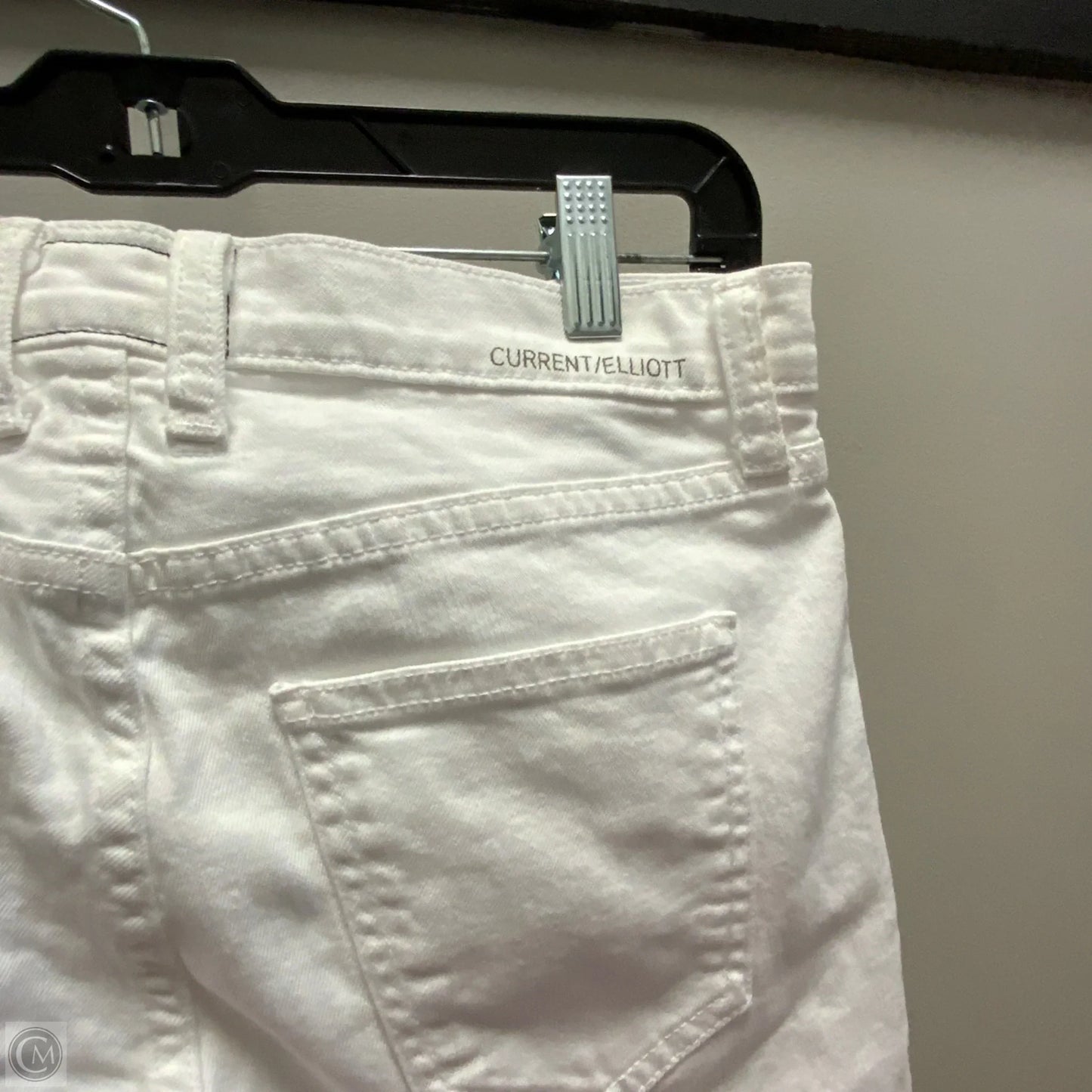 Jeans Skinny By Current/elliott In White Denim, Size: 0