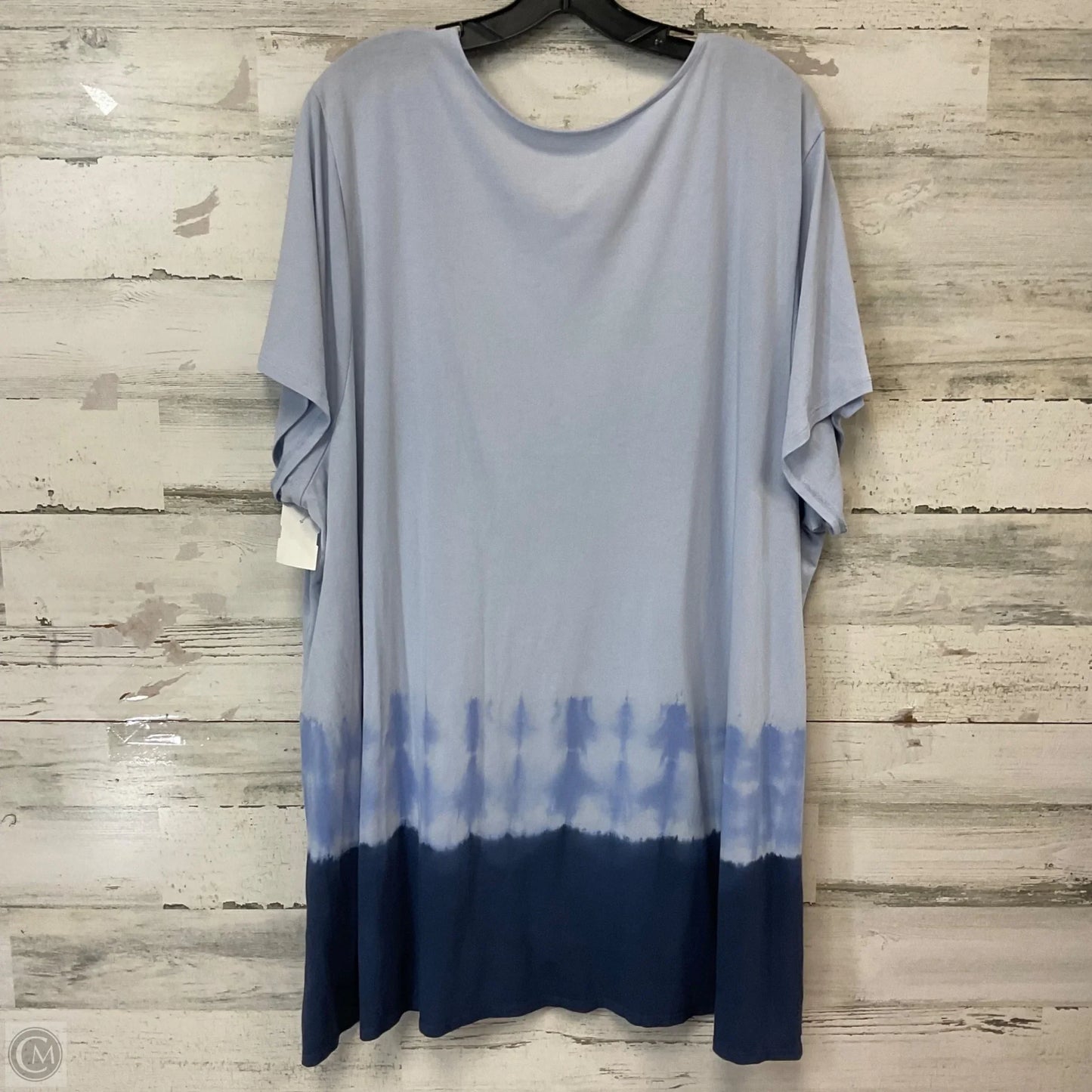 Top Short Sleeve By Pure Jill In Blue, Size: 4x