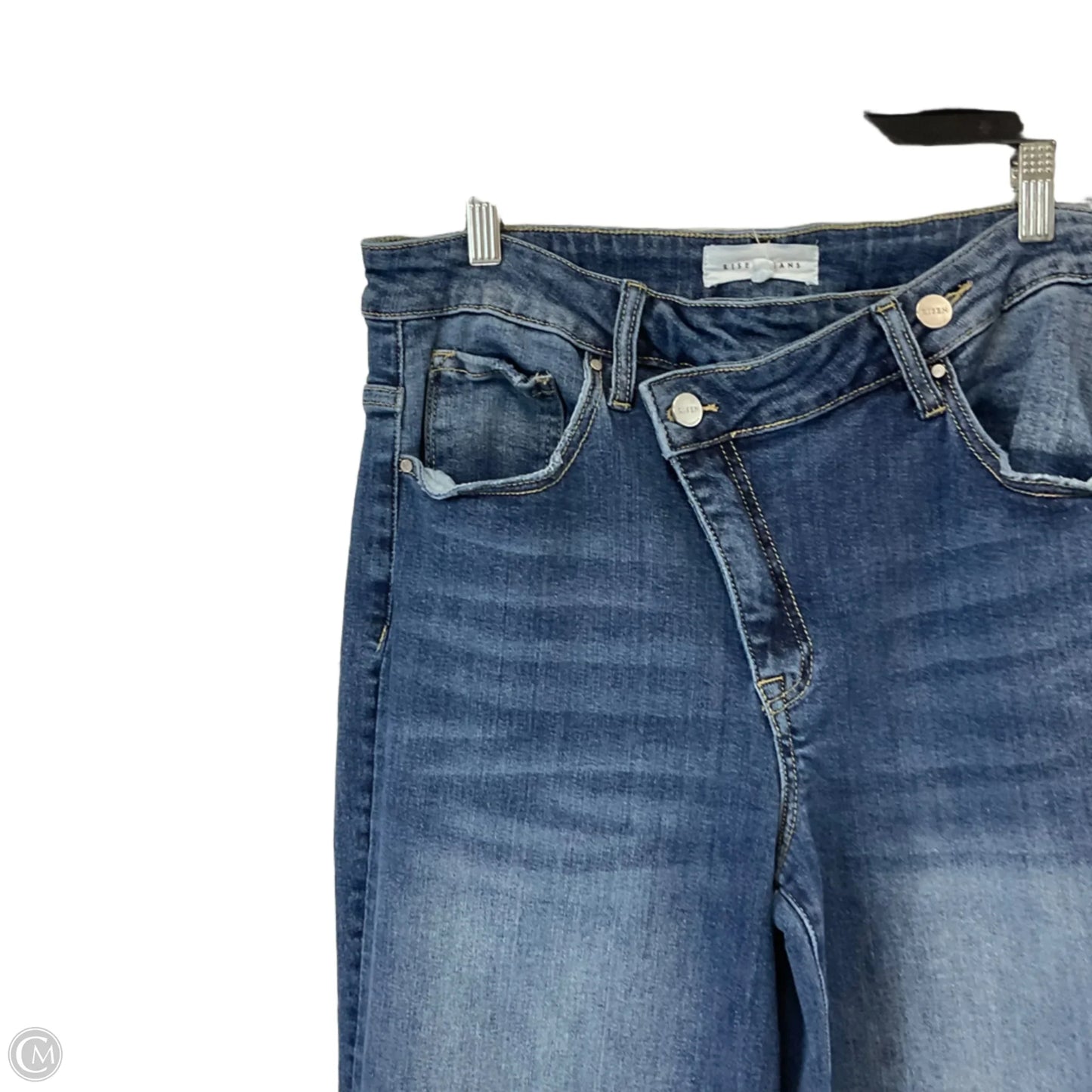 Jeans Wide Leg By Risen In Blue Denim, Size: 1x