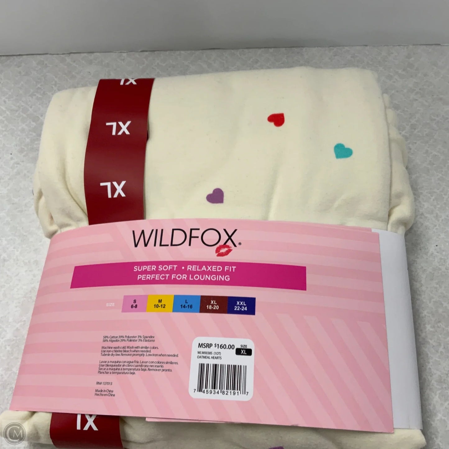 Shorts lounge Set By Wildfox In Cream, Size: Xl