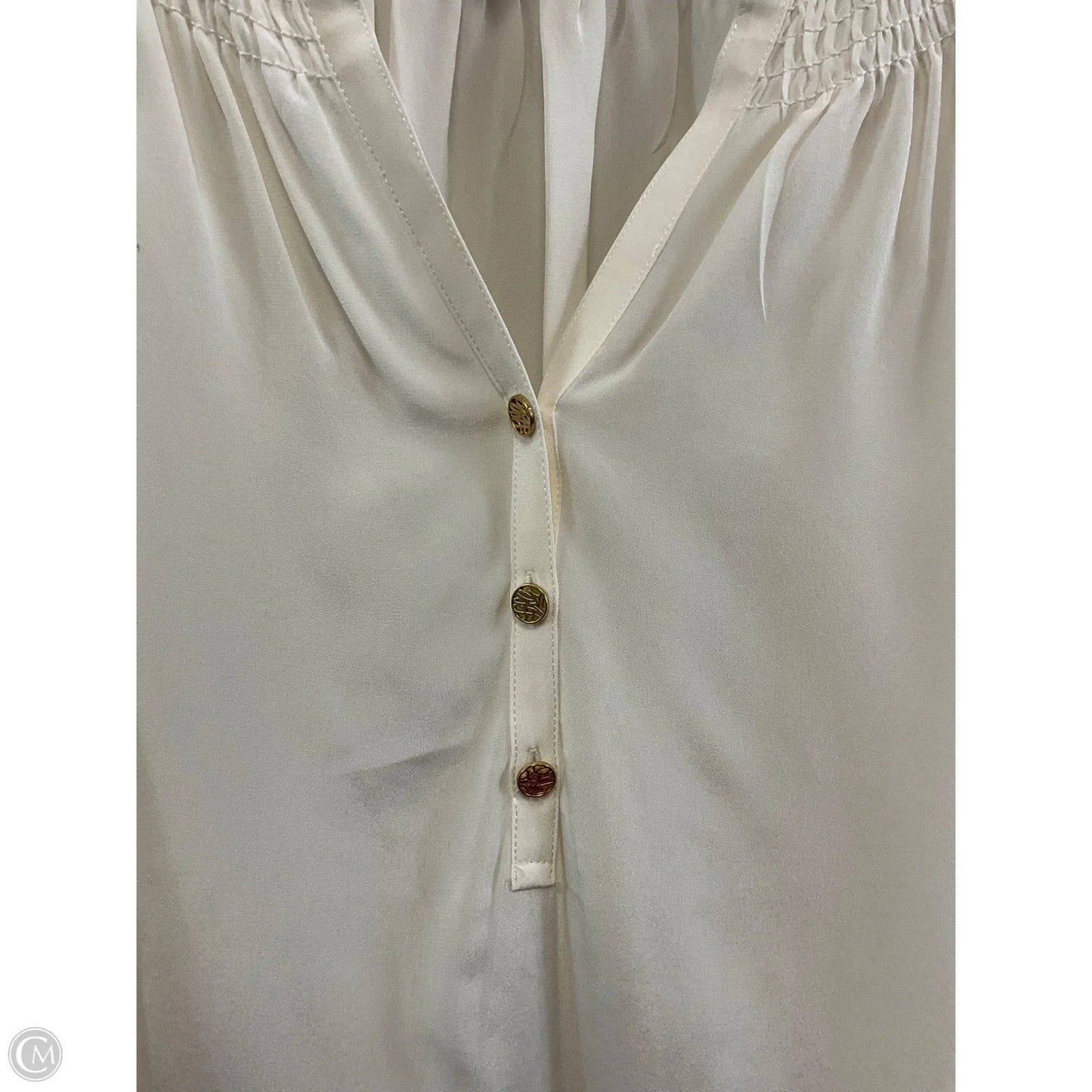 Blouse Long Sleeve By Lilly Pulitzer In Cream, Size: S