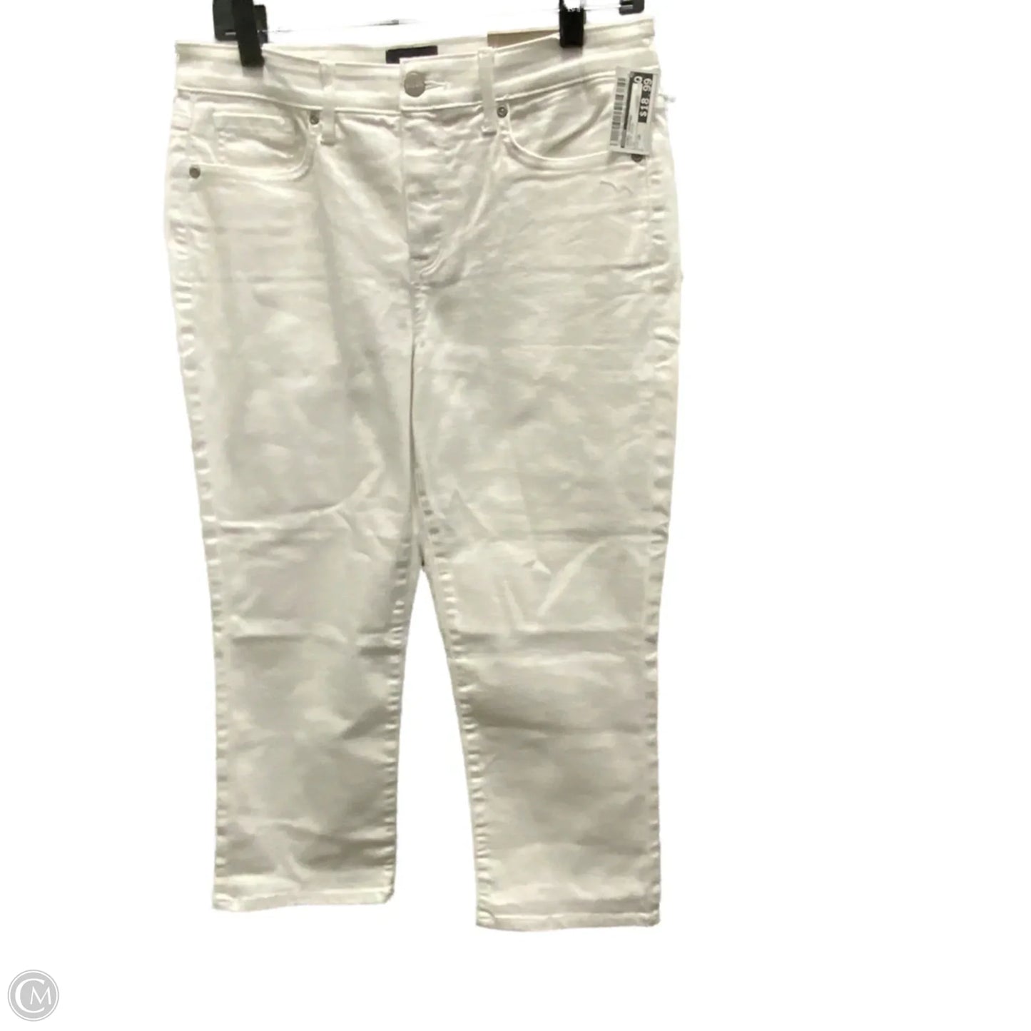 Jeans Cropped By Chicos In White Denim, Size: 10