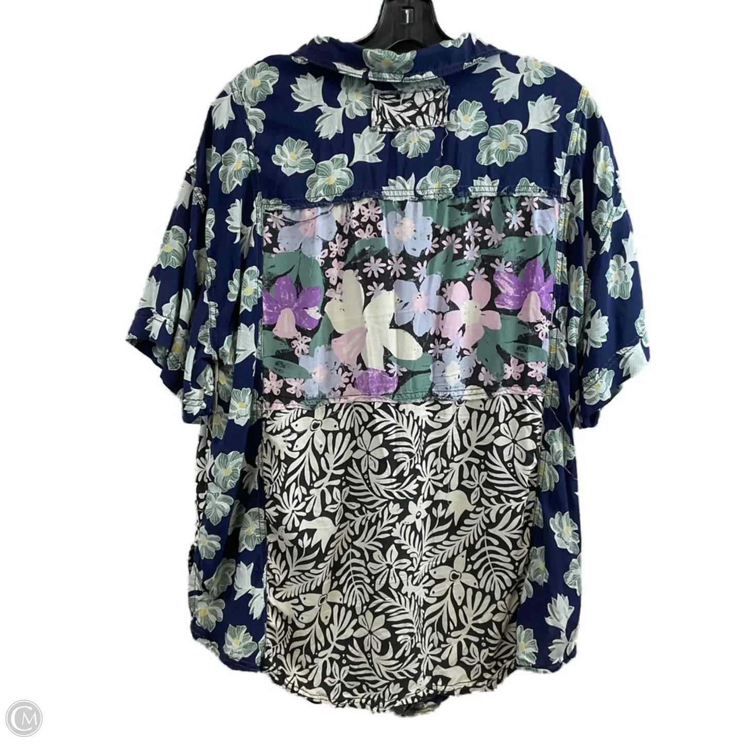 Blouse Short Sleeve By We The Free In Blue, Size: M