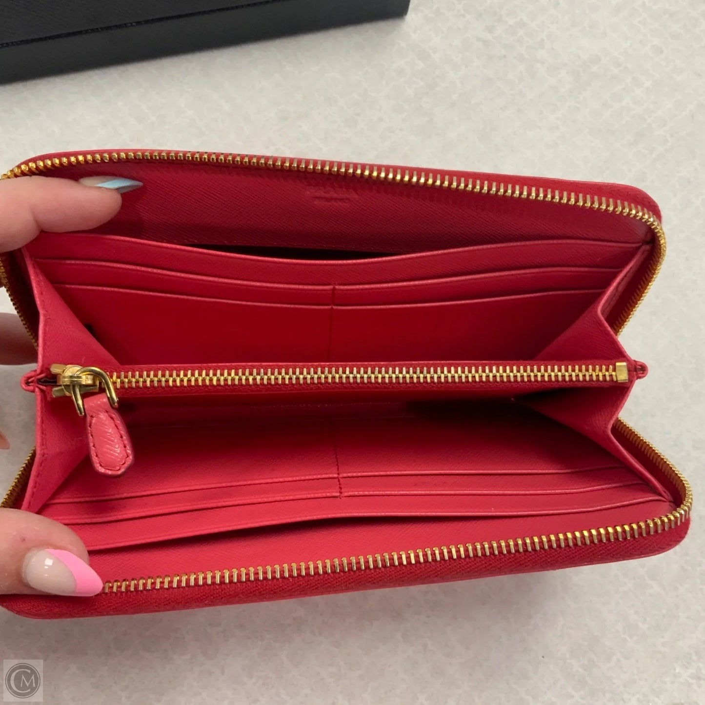 Wallet Luxury Designer By Prada, Size: Medium