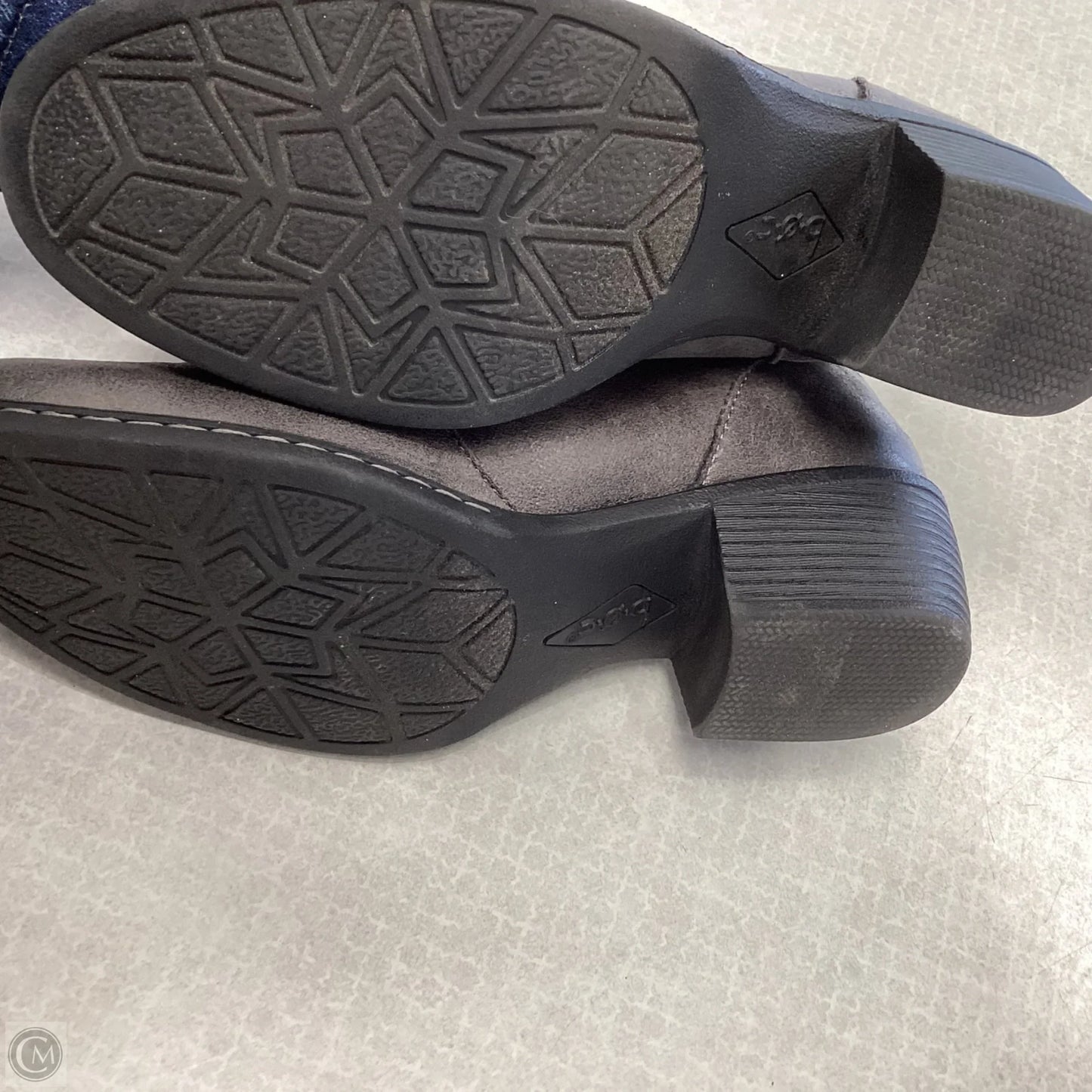 Boots Ankle Heels By Boc In Grey, Size: 9