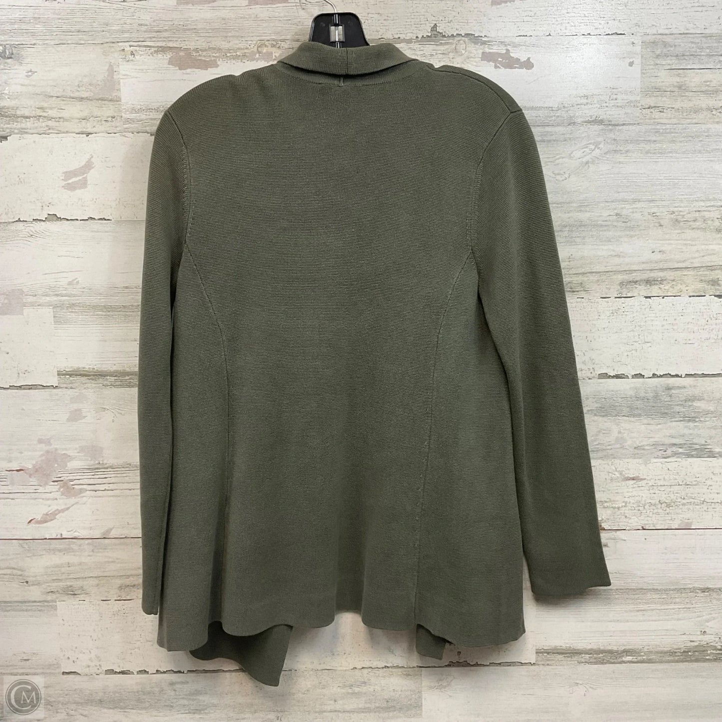 Sweater Cardigan By Eileen Fisher In Green, Size: Xs