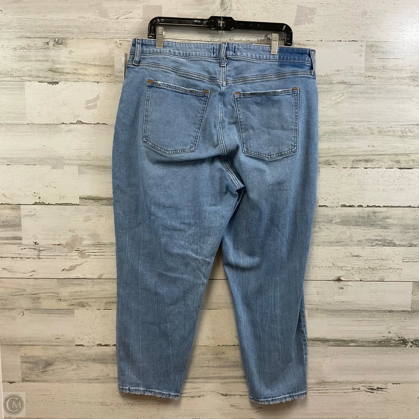 Jeans Straight By Abercrombie And Fitch In Blue Denim, Size: 16 SHORT