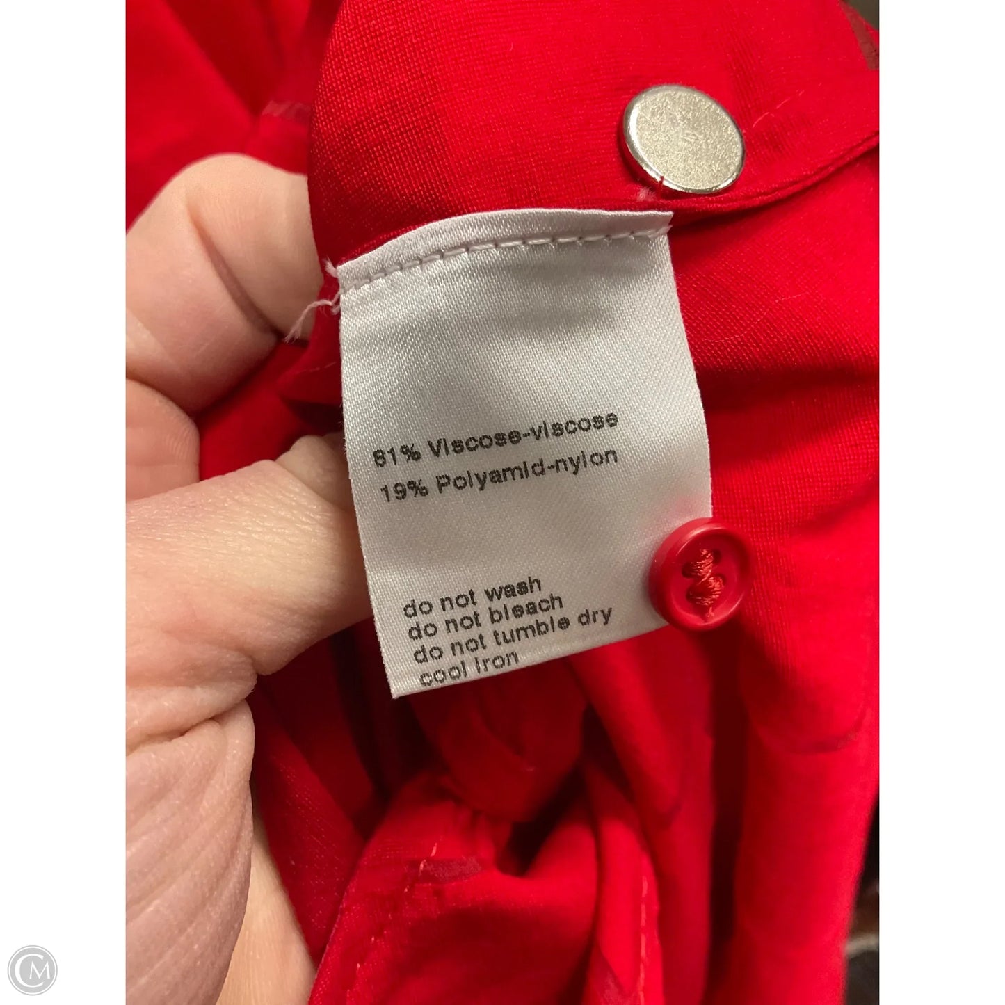 Dress Casual Maxi By Akris In Red, Size: Xl