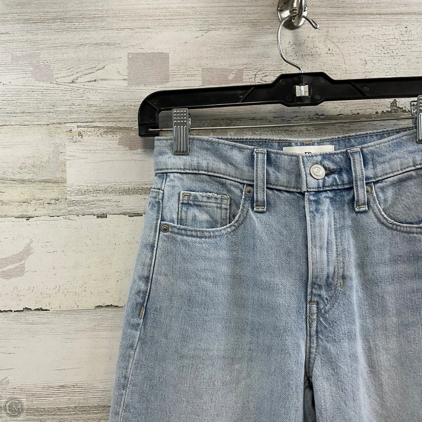 Jeans Wide Leg By Banana Republic In Blue Denim, Size: 00P