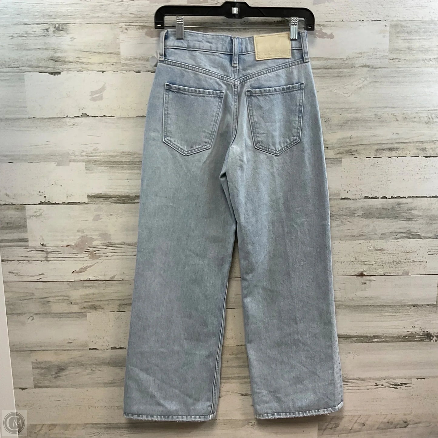 Jeans Wide Leg By Banana Republic In Blue Denim, Size: 00P