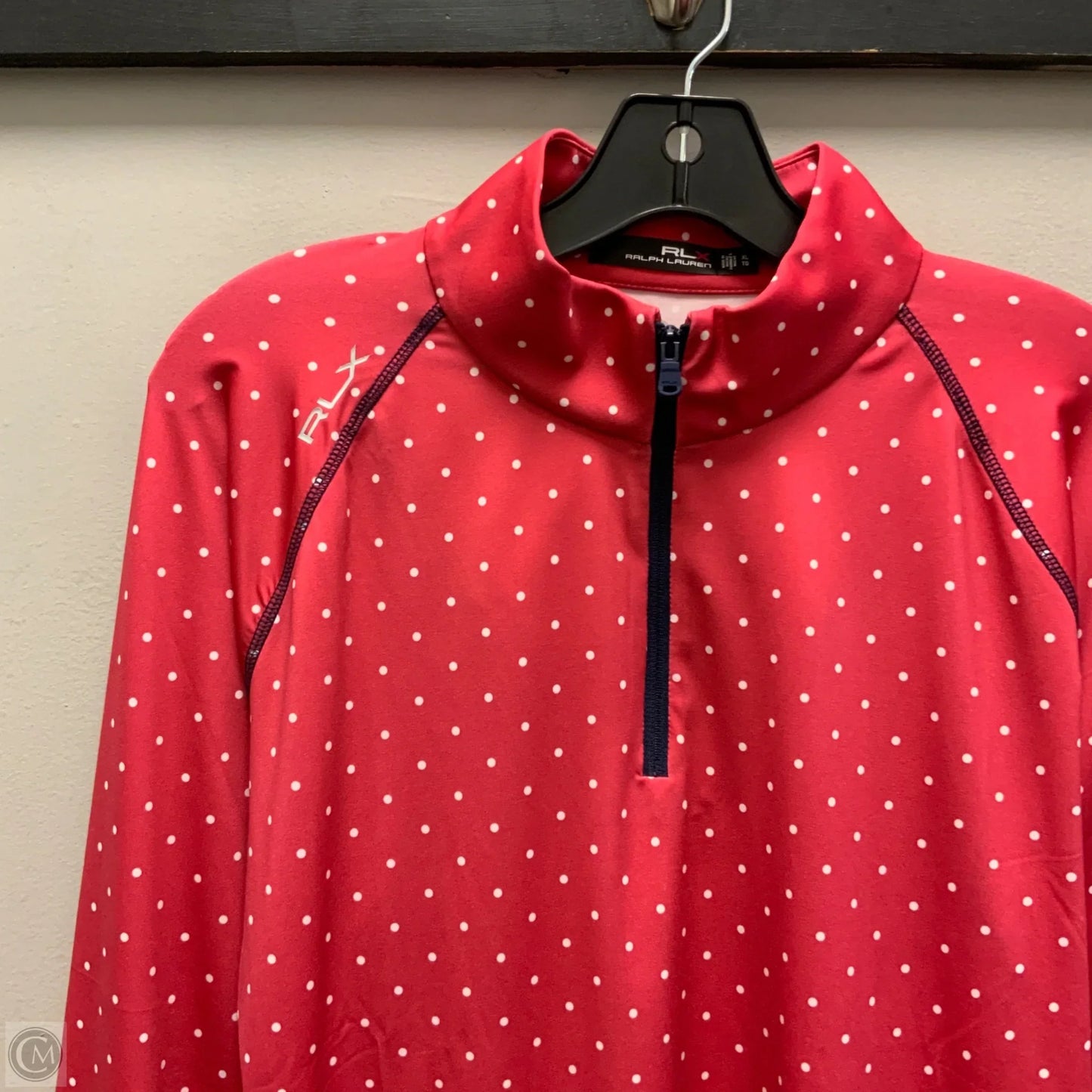 Athletic Top Long Sleeve Collar By Ralph Lauren In Pink, Size: Xl