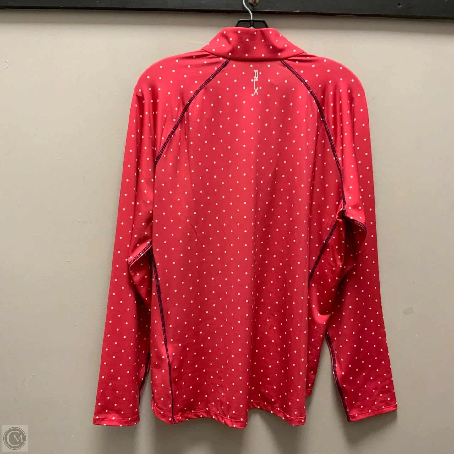 Athletic Top Long Sleeve Collar By Ralph Lauren In Pink, Size: Xl