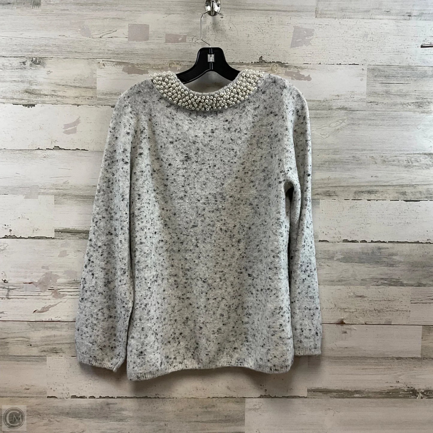 Sweater Designer By Karl Lagerfeld In Grey, Size: M