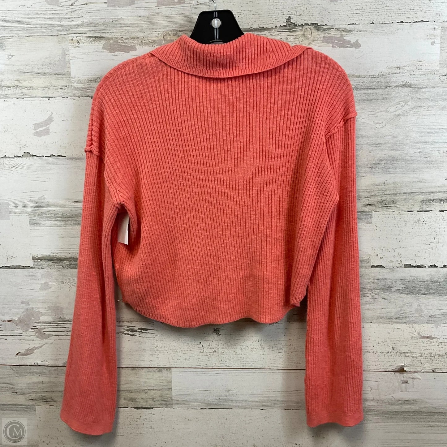 Sweater Cardigan By Free People In Orange, Size: Xs
