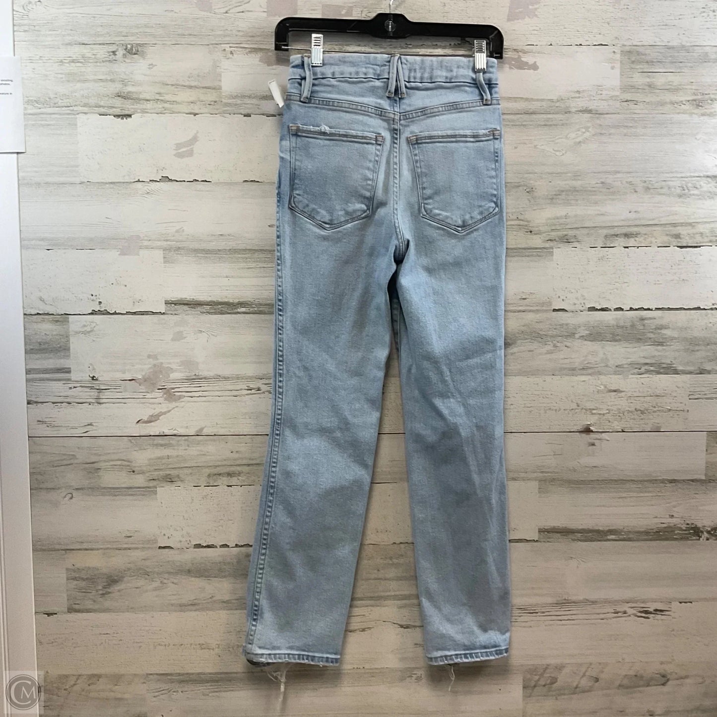 Jeans Skinny By Good American In Blue Denim, Size: 0