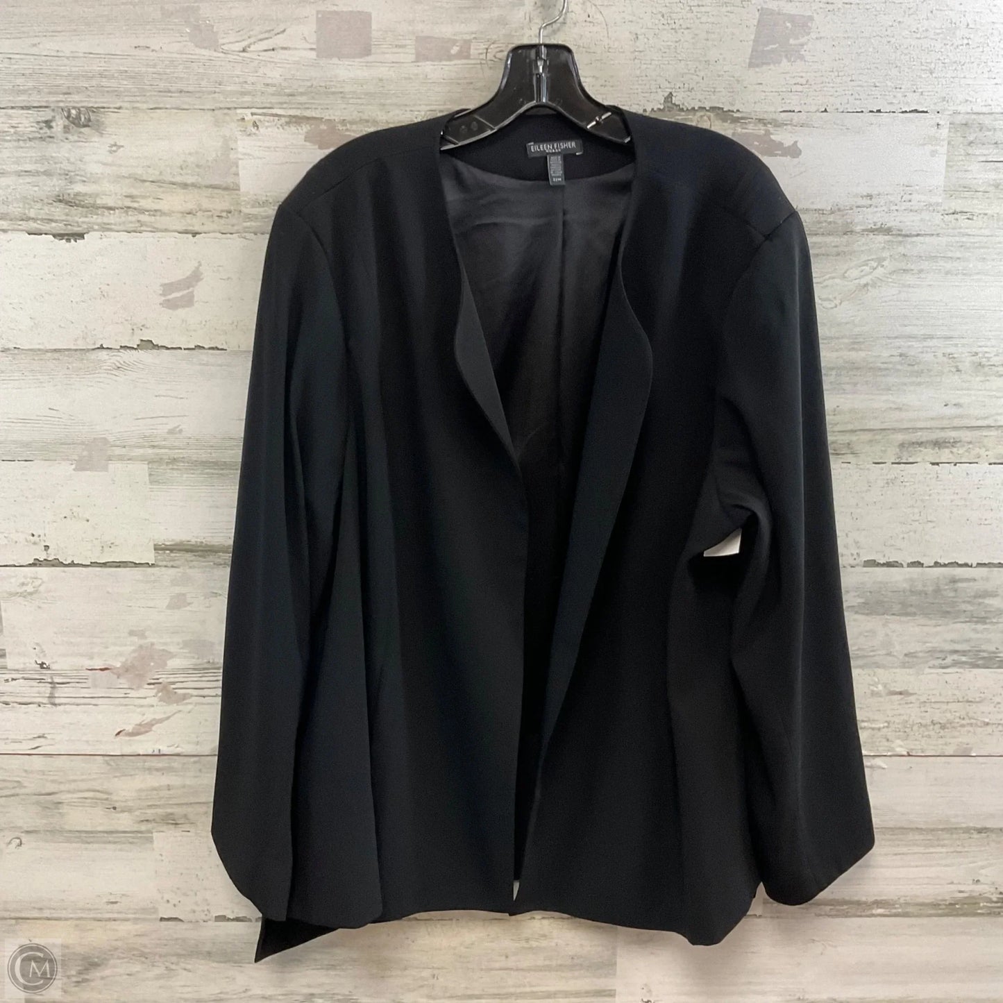 Blazer By Eileen Fisher In Black, Size: 2x