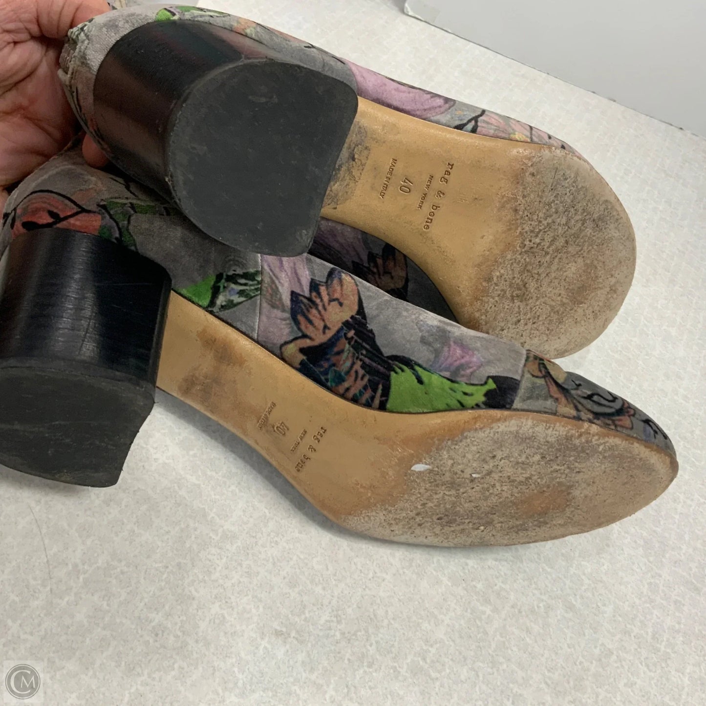 Boots Ankle Heels By Rag And Bone In Grey, Size: 9