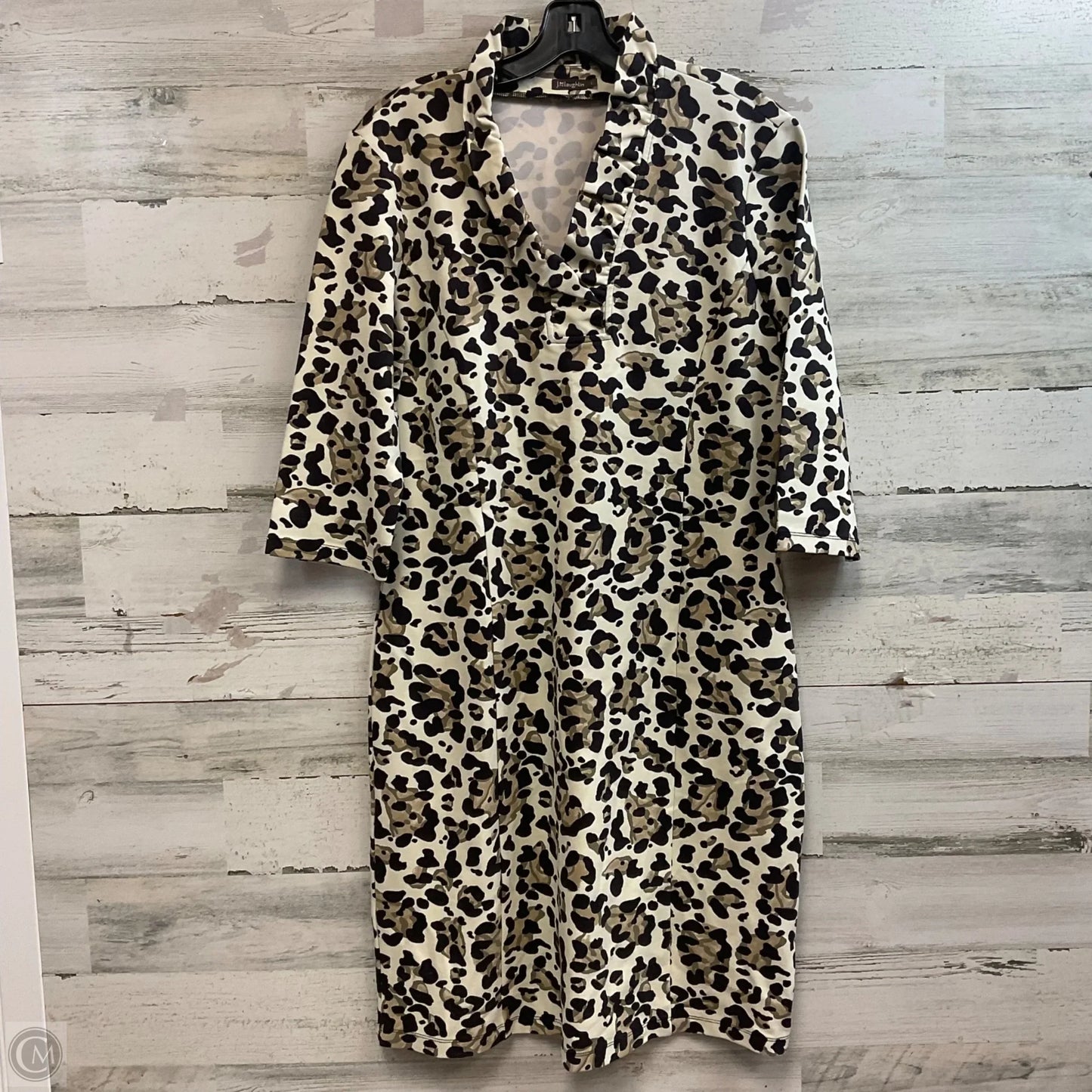 Dress Casual Midi By J Mclaughlin In Animal Print, Size: L