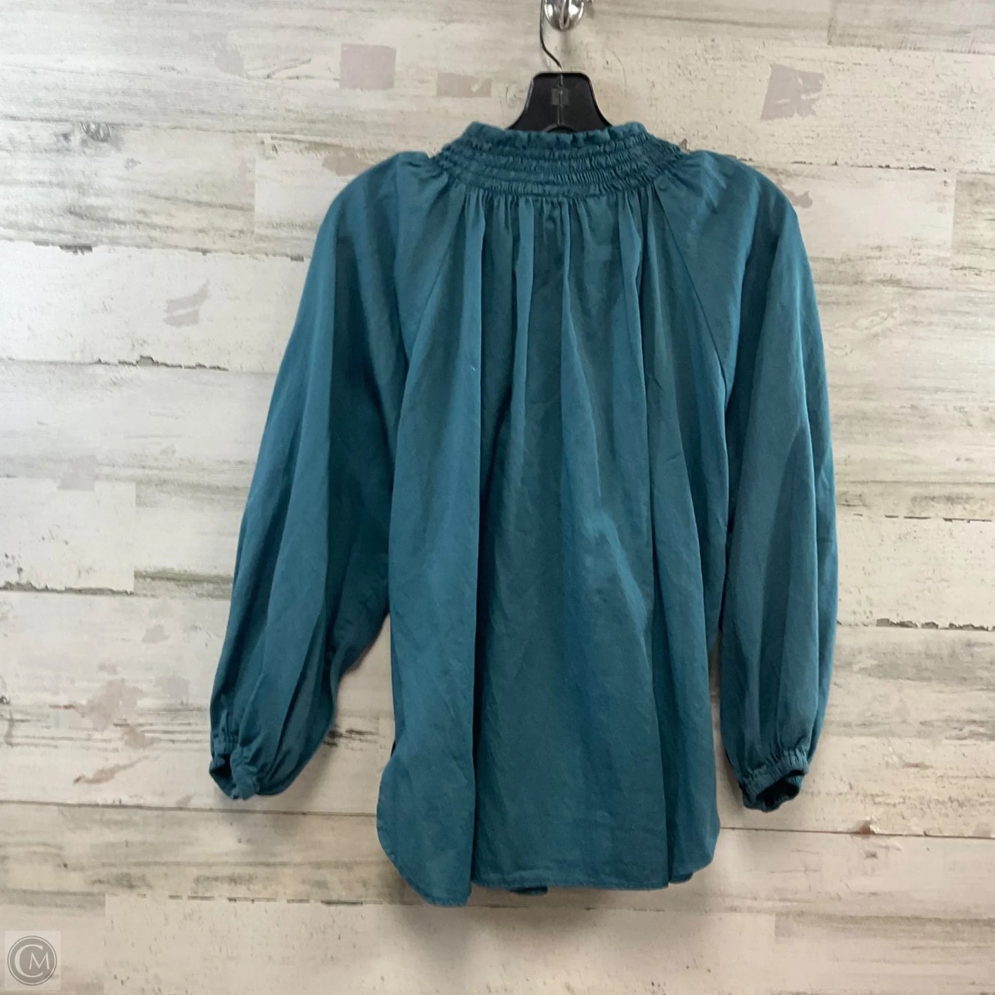 Blouse 3/4 Sleeve By FINLEY In Blue, Size: M