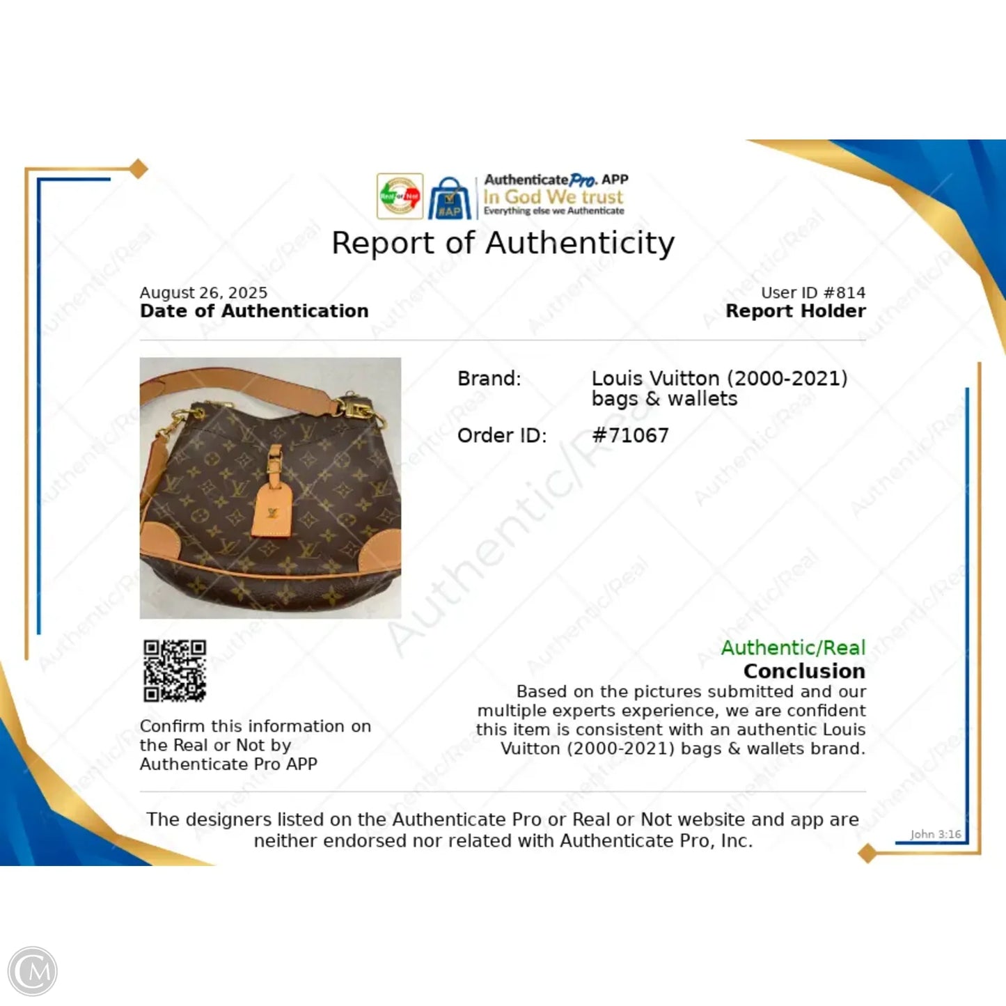 Crossbody Luxury Designer By Louis Vuitton, Size: Small