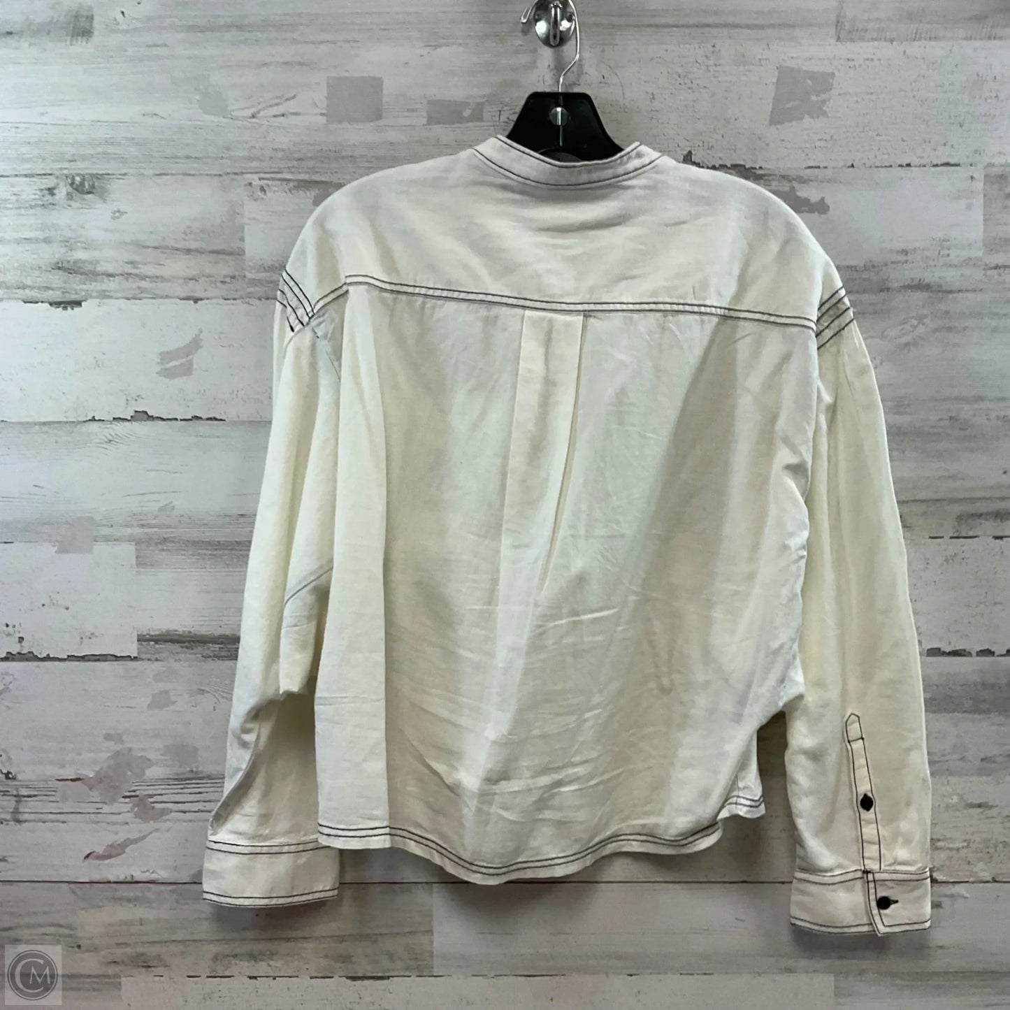 Blouse Long Sleeve By Pilcro In White, Size: Xs