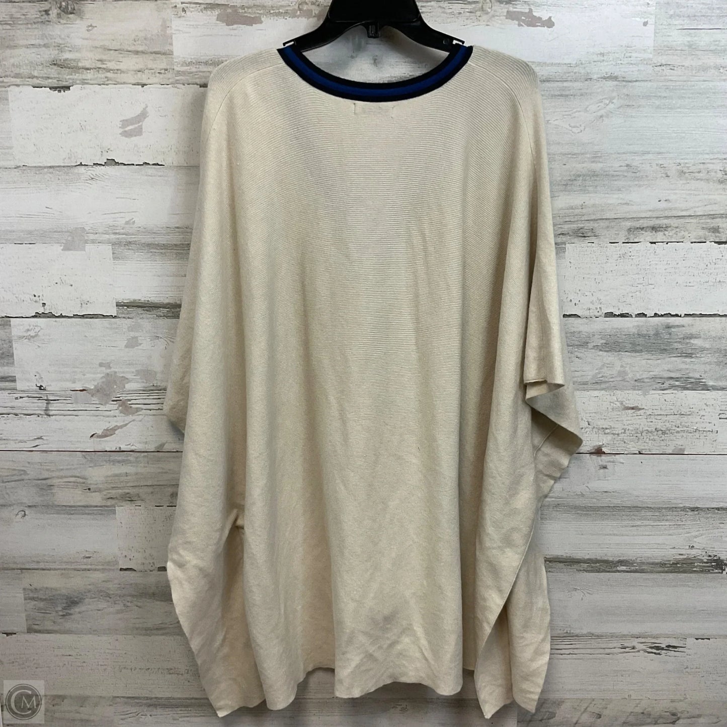 Poncho By Mer Sea In Cream, Size: Osfm