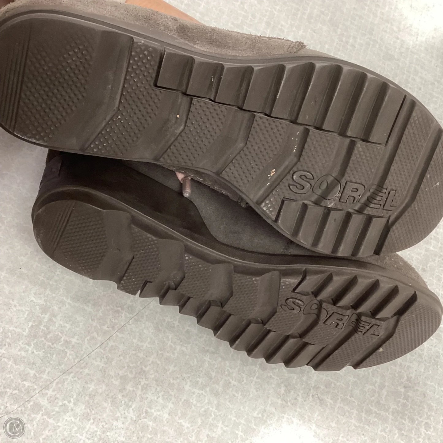 Boots Ankle Heels By Sorel In Grey, Size: 9