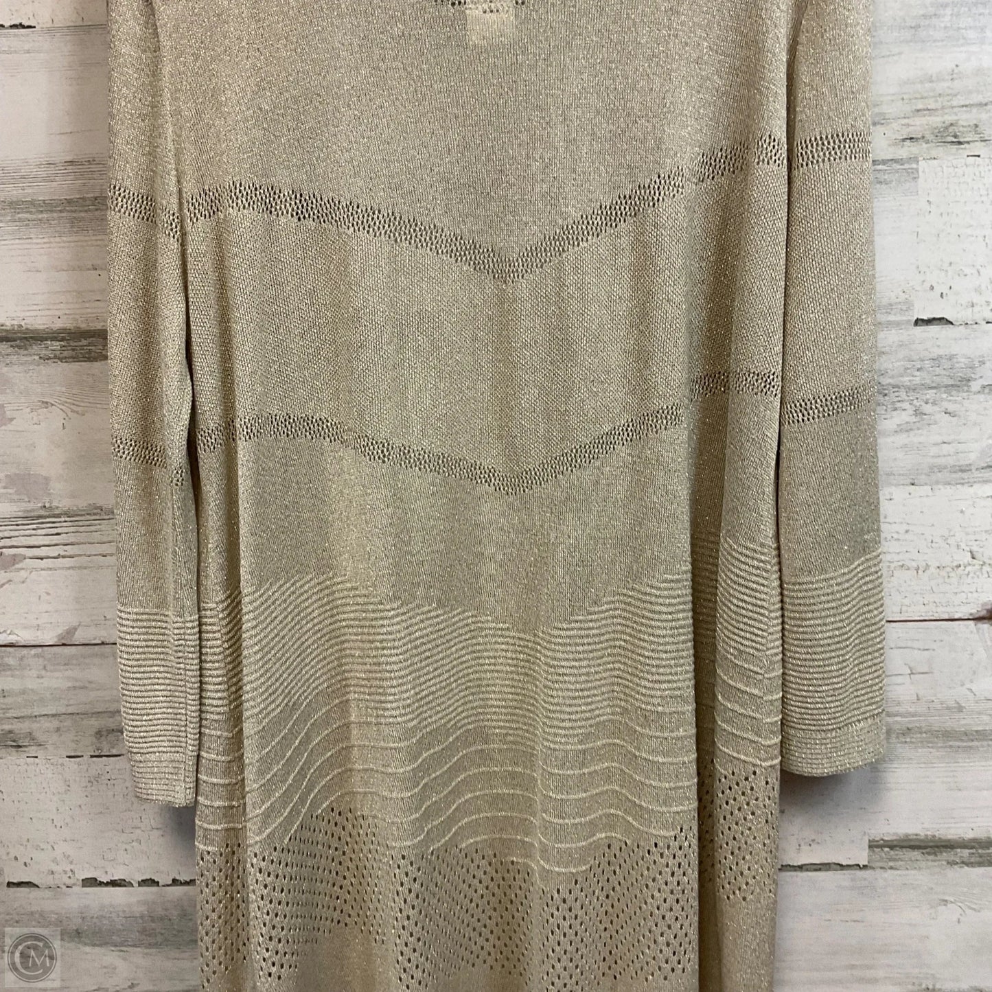 Cardigan By Chicos In Gold, Size: Xl