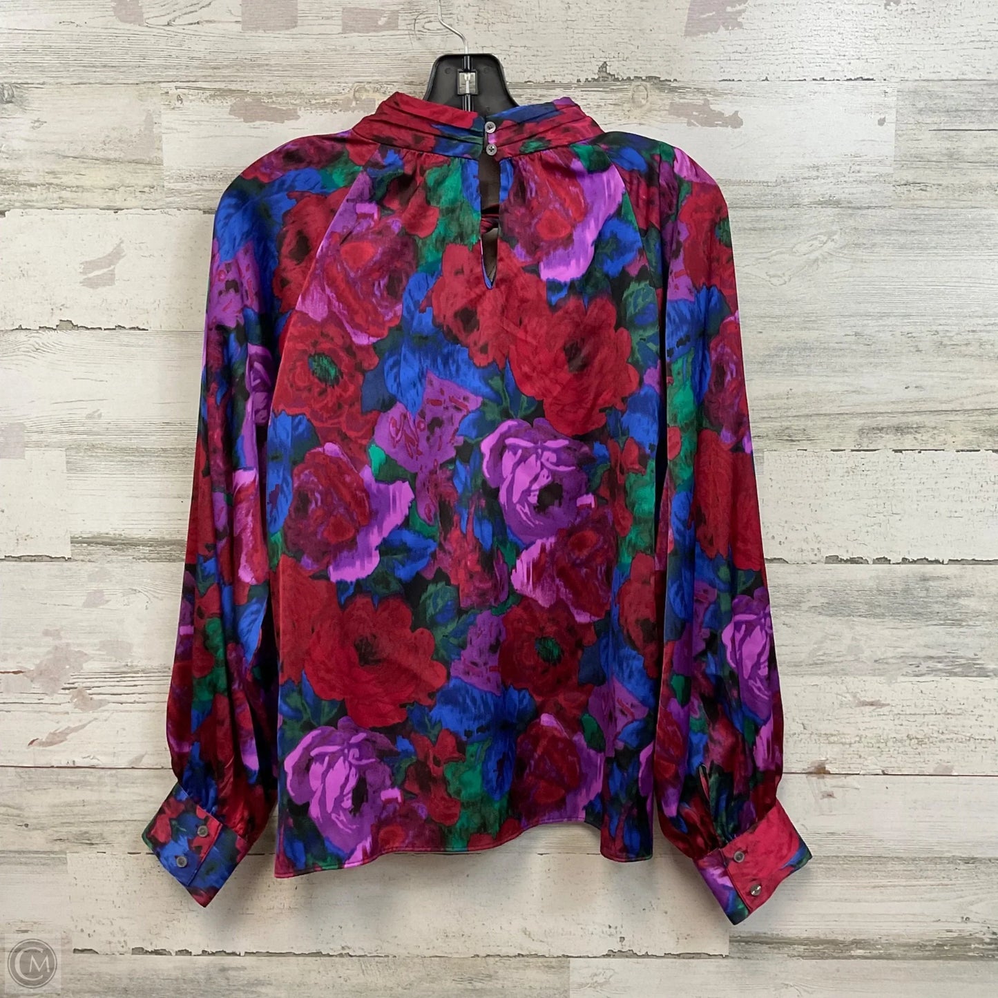 Blouse Long Sleeve By Talbots In Purple, Size: M