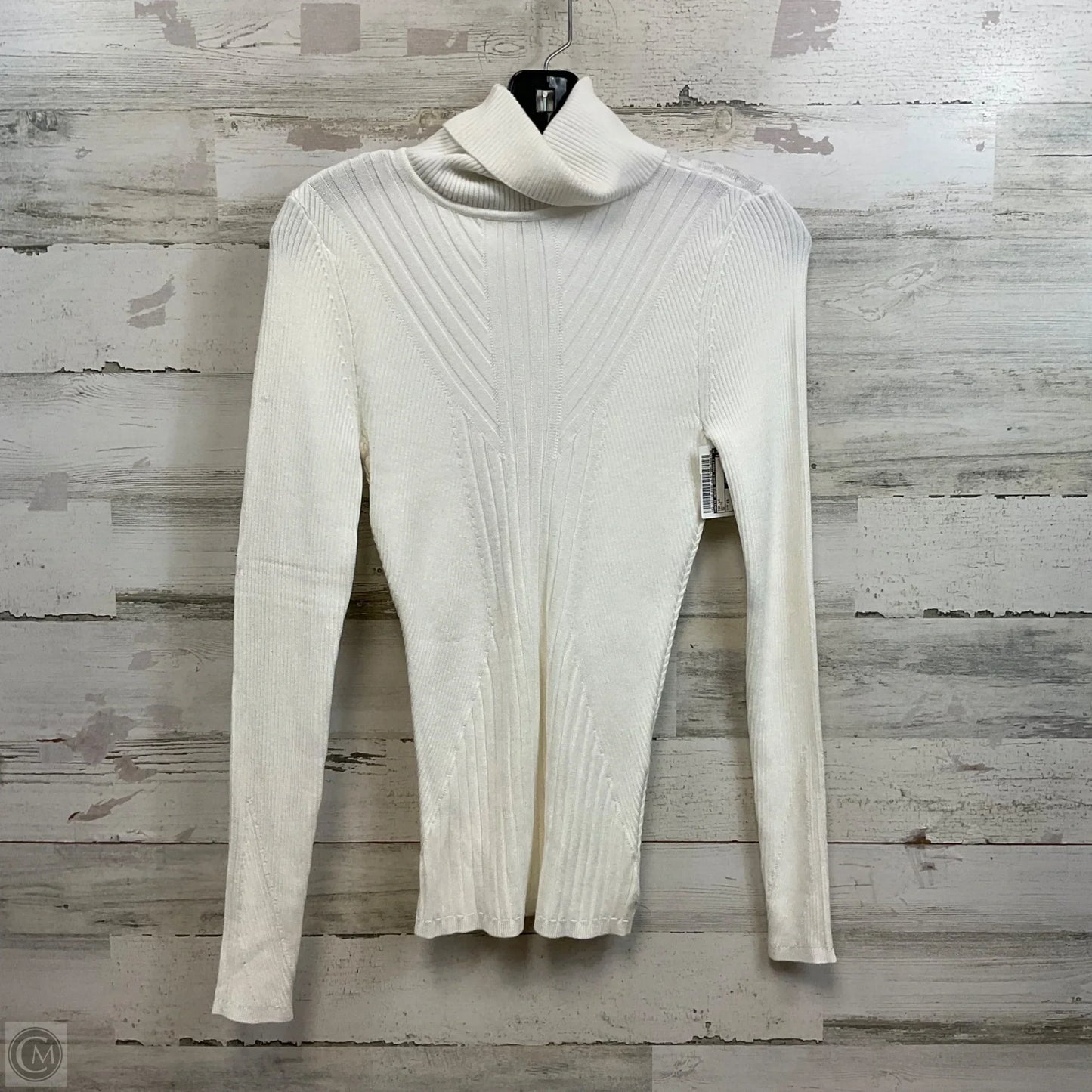 Top Long Sleeve By White House Black Market In White, Size: Xs