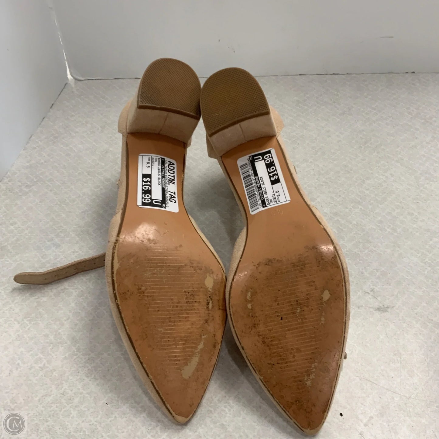 Shoes Heels Block By DIDIFU In Tan, Size: 8.5