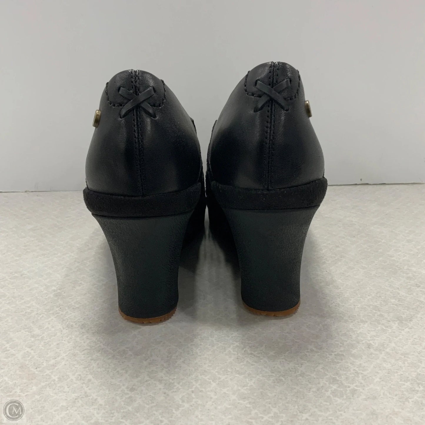 Shoes Heels Block By Mozo In Black, Size: 10.5