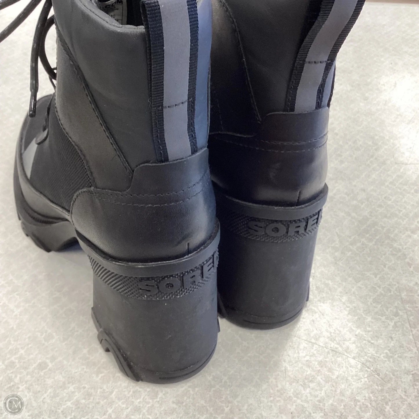 Boots Ankle Heels By Sorel In Black, Size: 9.5