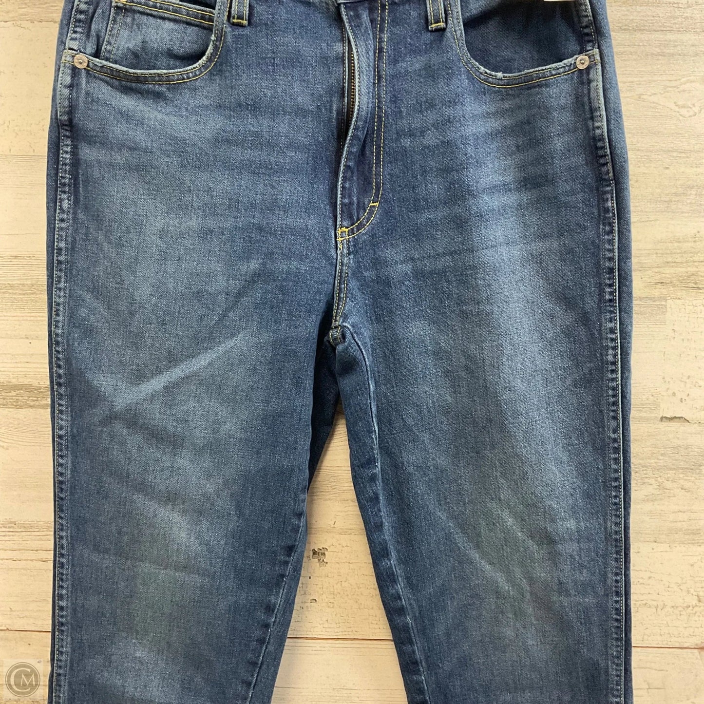 Jeans Straight By Amo In Blue Denim, Size: 8
