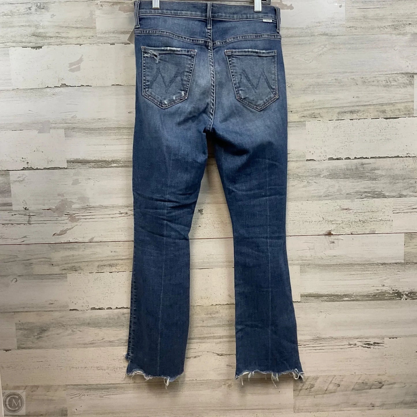 Jeans Cropped By Mother In Blue Denim, Size: 4