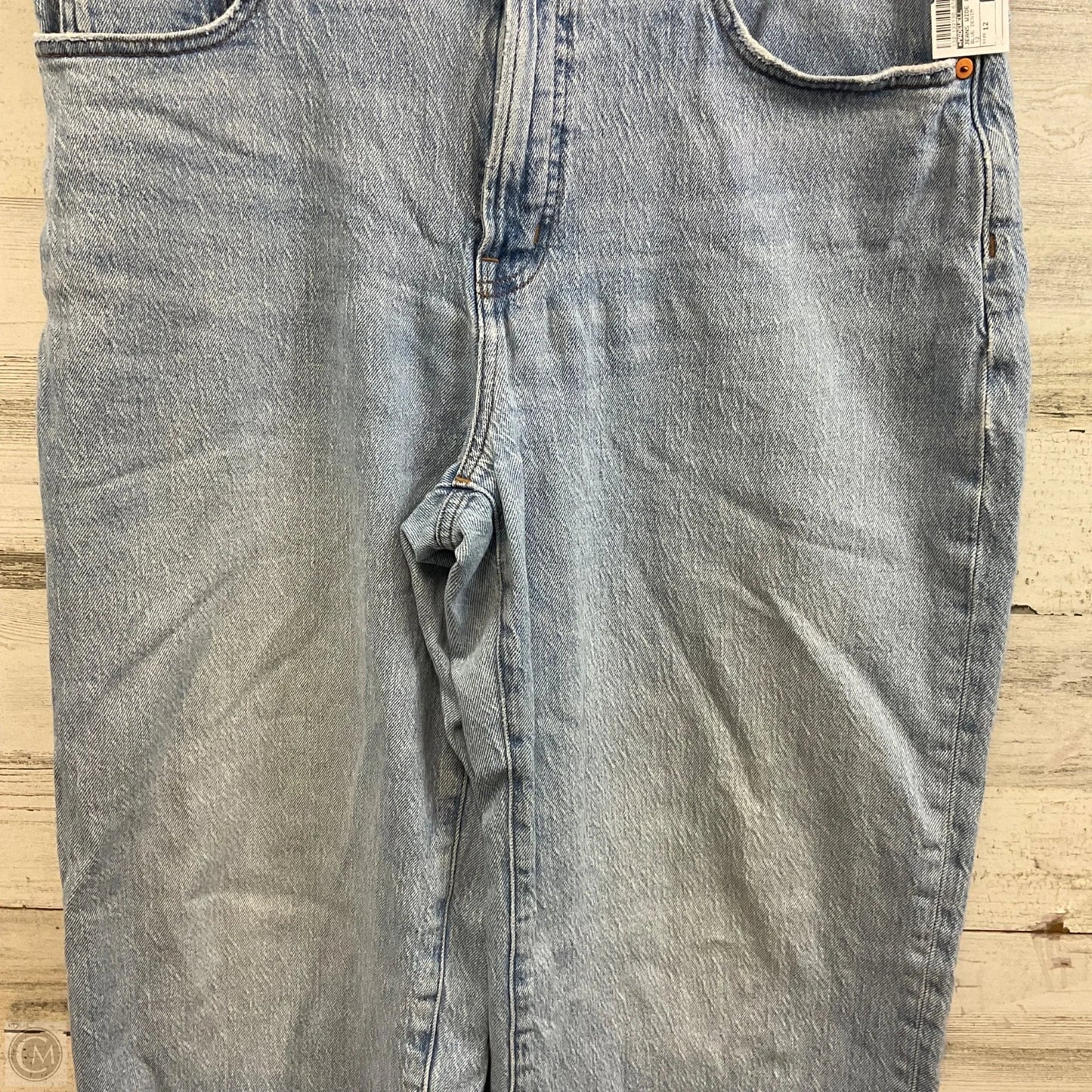 Jeans Wide Leg By Madewell In Blue Denim, Size: 12