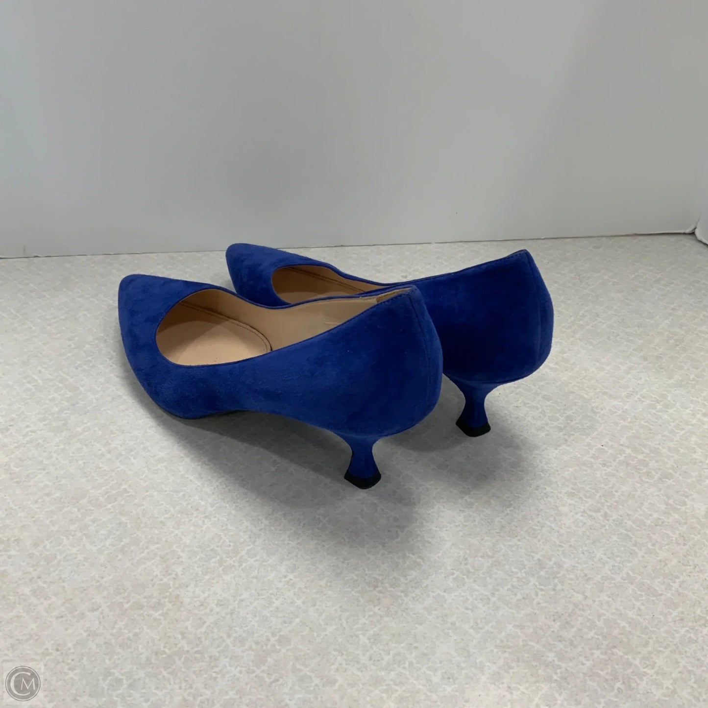 Shoes Luxury Designer By Prada In Blue, Size: 10