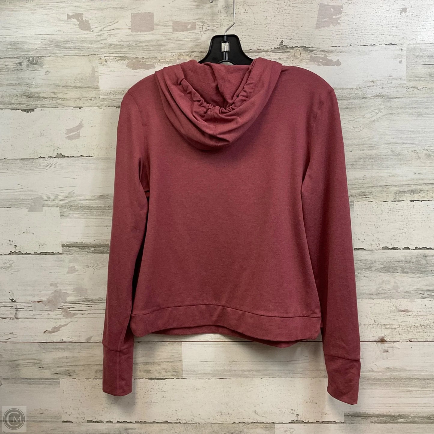 Athletic Top Long Sleeve Hoodie By Vuori In Red, Size: S