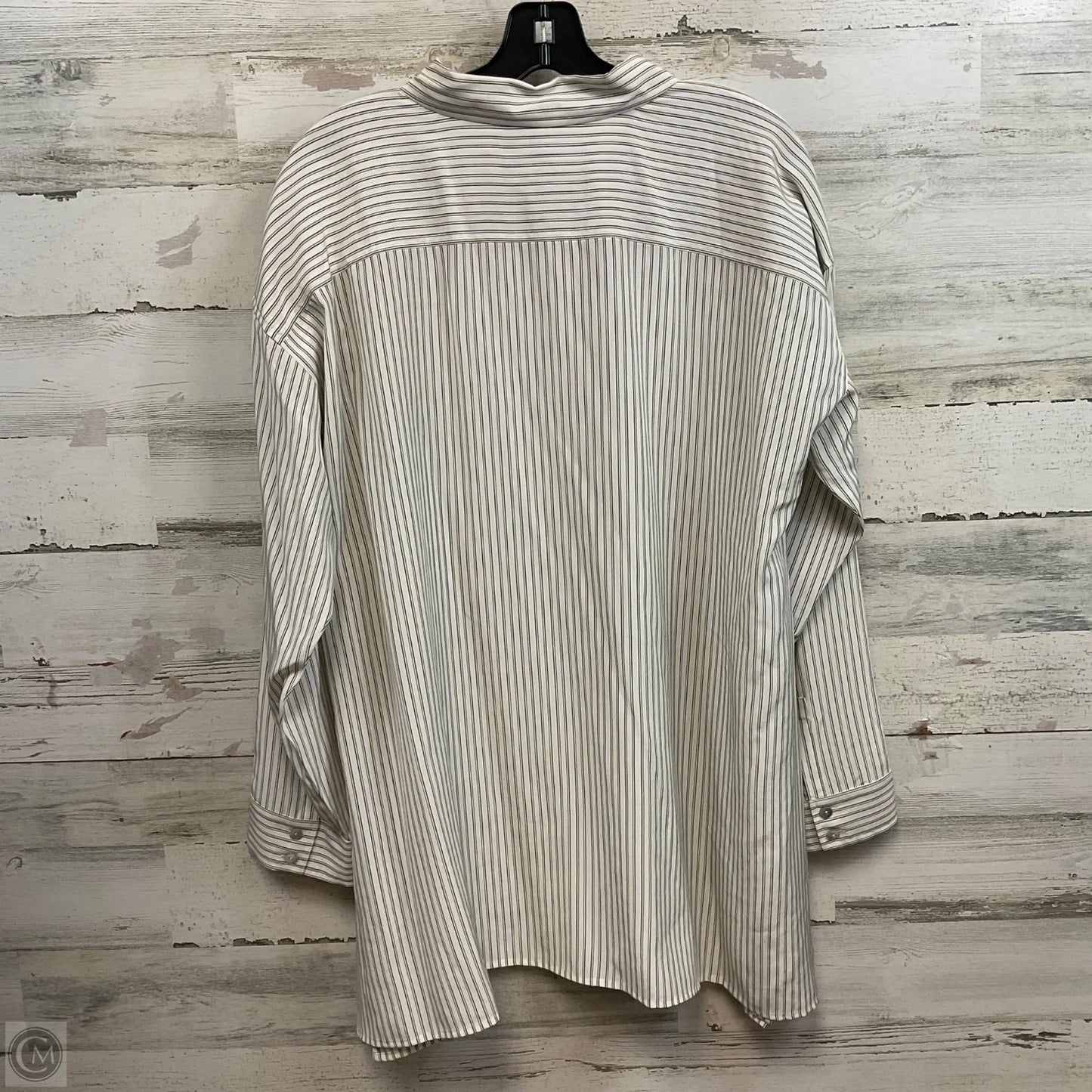 Blouse Long Sleeve By Eileen Fisher In Cream, Size: L