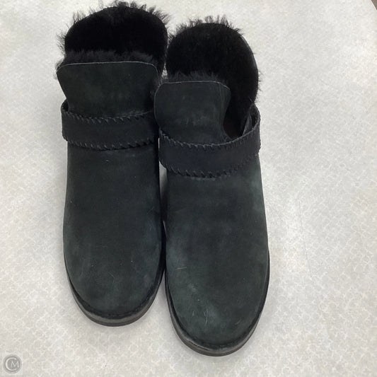 Boots Ankle Heels By Ugg In Black, Size: 11