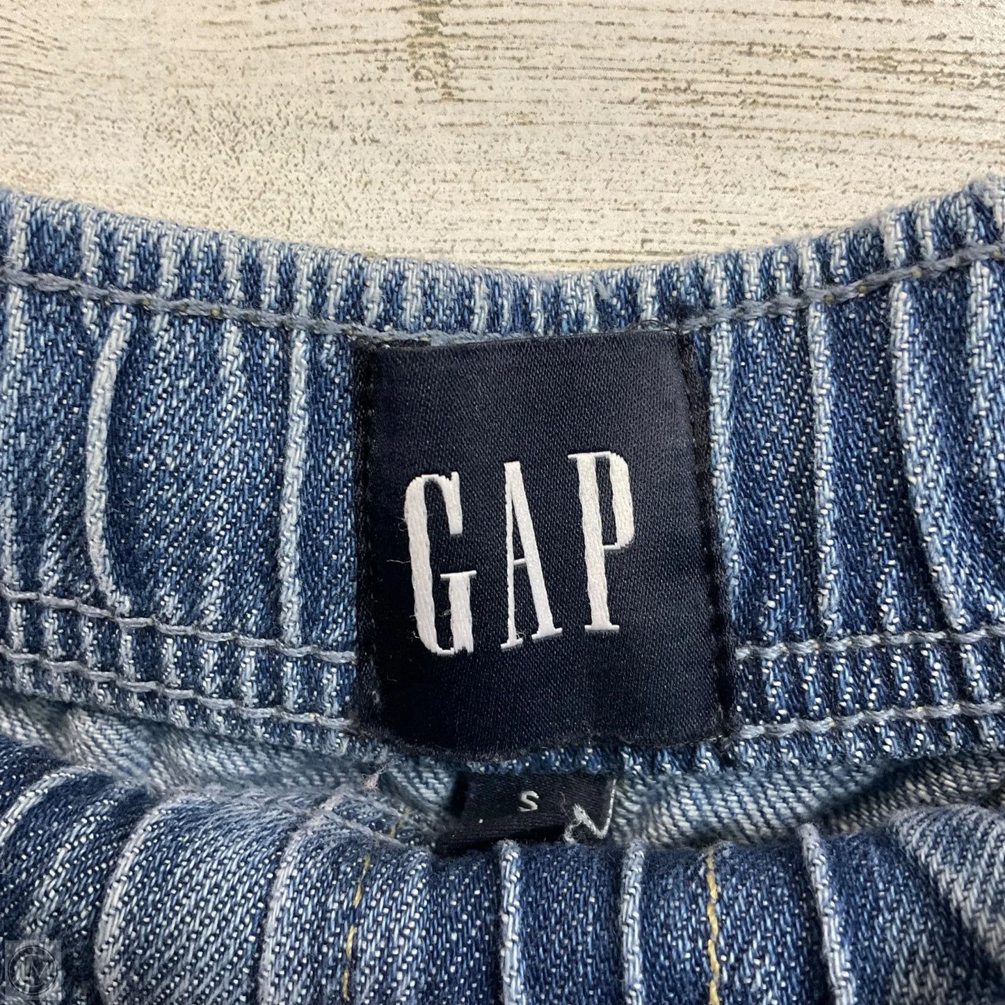 Jeans Wide Leg By Gap In Blue Denim, Size: S