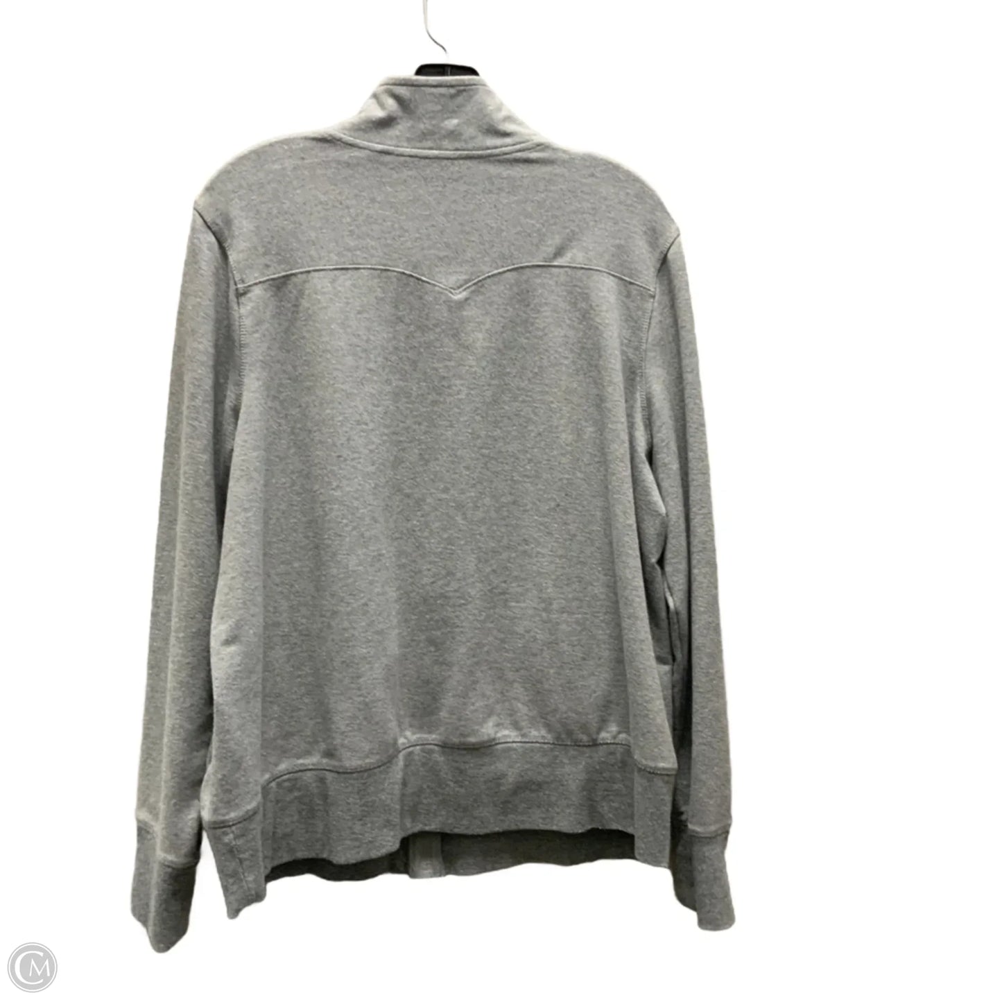 Athletic Jacket By Athletic Works In Grey, Size: Xxl